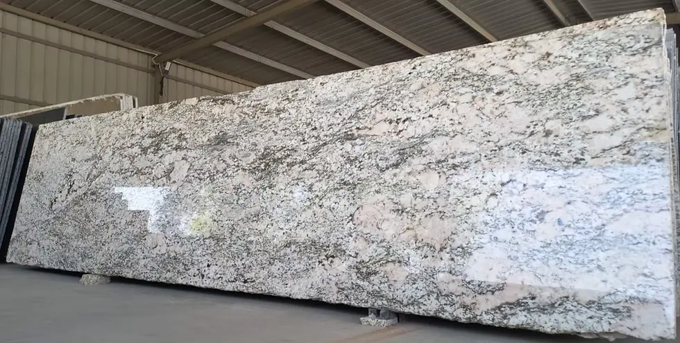 Aspen White Polished Granite Slab